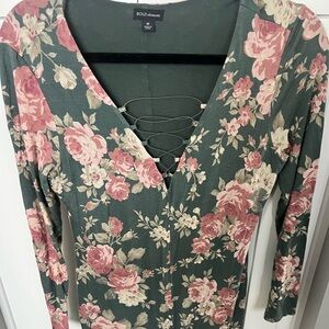 Floral Bodycon Dress - size M